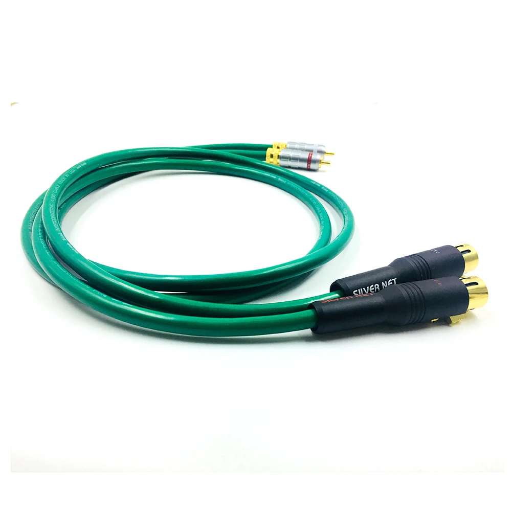 Hi Fi 2328 аудио кабель двойной RCA штекер на два XLR гнездо для усилителя CD DVD DIY плеер
