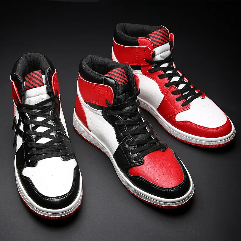 2019 мужские баскетбольные кроссовки AJ 1 цвета белый красный All-Star JD Forces спортивные