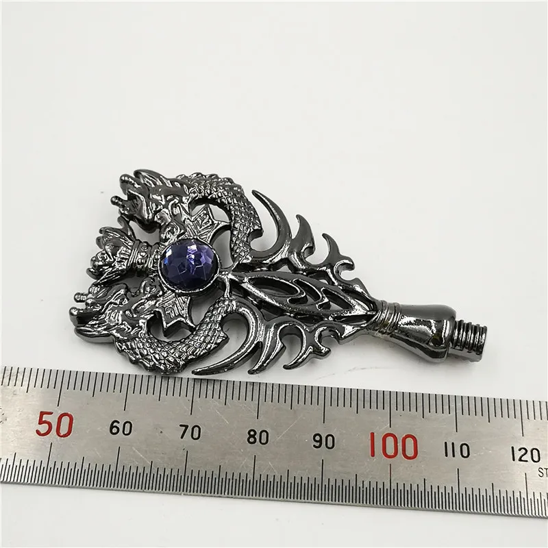 black dragon handle Воск печать штамп подходит из металла Дракон ручка серебряный дракон и черный дракон воск печать металлическая ручка только - Цвет: black dragon handle