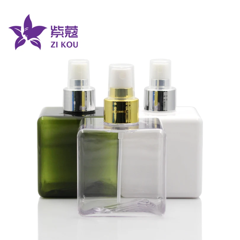 

High-end hot-selling low-cost travel 5pcs free shipping 250ml square shape bottle Shinny golden aluminum shell shampoo lotion