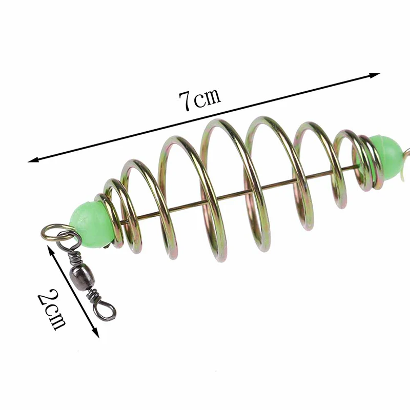 Медная пружинная рыболовная сеть с ночными светящиеся бусины шариковый
