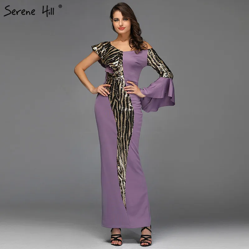 Фиолетовые сексуальные платья на одно плечо для выпускного вечера 2020 платье