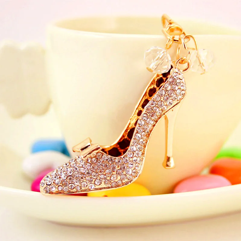 Креативный брелок для ключей в Корейском стиле с бриллиантами кристаллами на