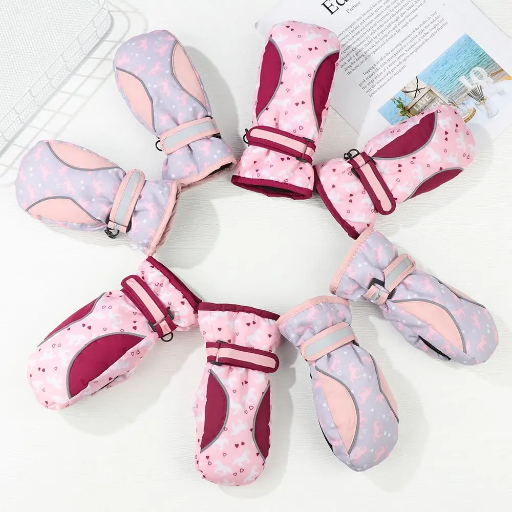 

New Children Kids Winter Snow Warm Gloves Boy Girls Ski Snowboard Windproof Waterproof Thicken Keep Warm Winter Must