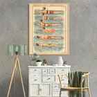 Модная Картина на холсте, плакаты и принты для плавания в скандинавском стиле, современные картины, украшение для гостиной и дома