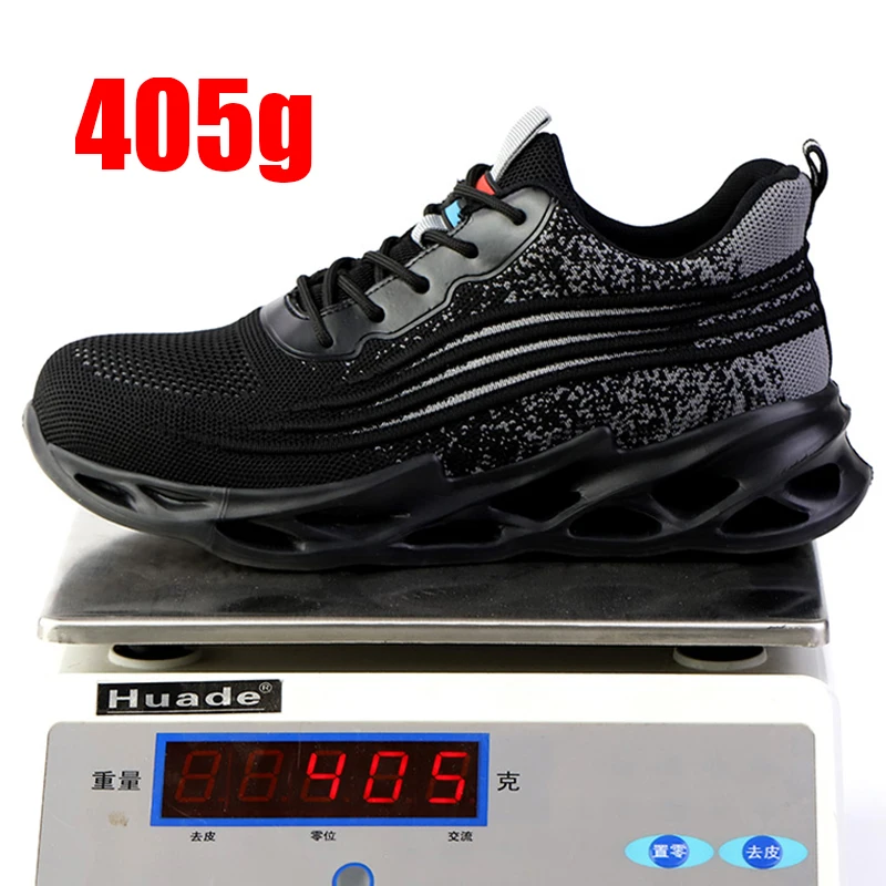 Легкие защитные ботинки для работы Мужская безопасная обувь Рабочие кроссовки с