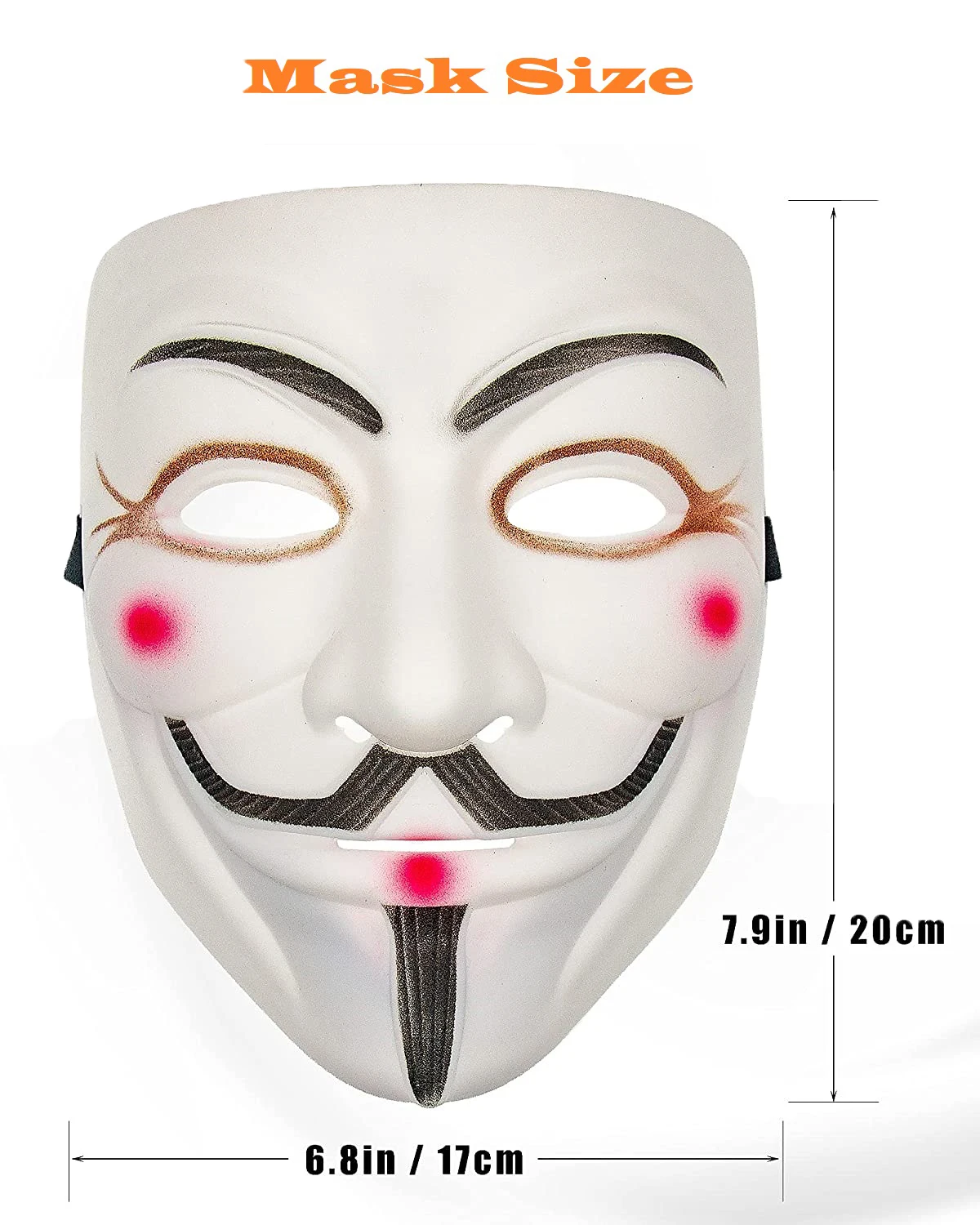 2x Классический V for Vendetta хакер маска Косплэй анонимным Гай Фокс Хэллоуин для