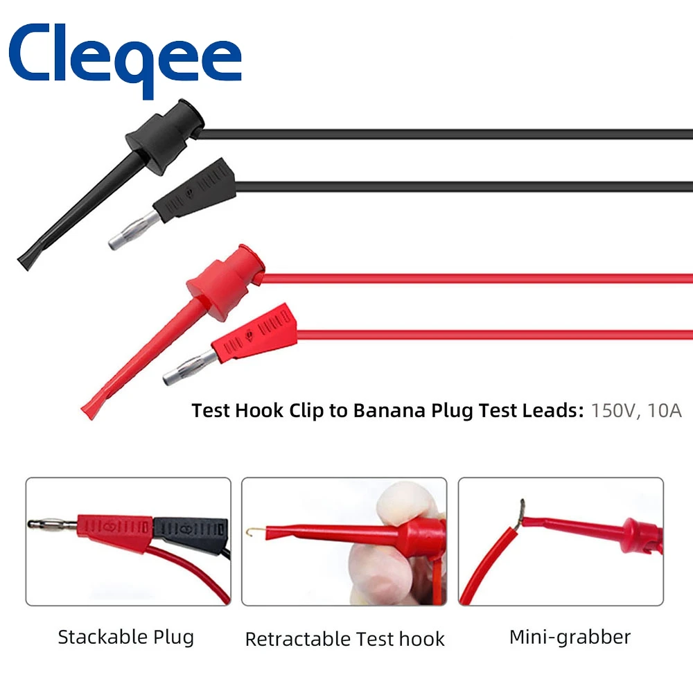 Набор измерительных щупов Cleqee P1506C 4 мм разъем типа &quotбанан&quot на 1 острые иглы с