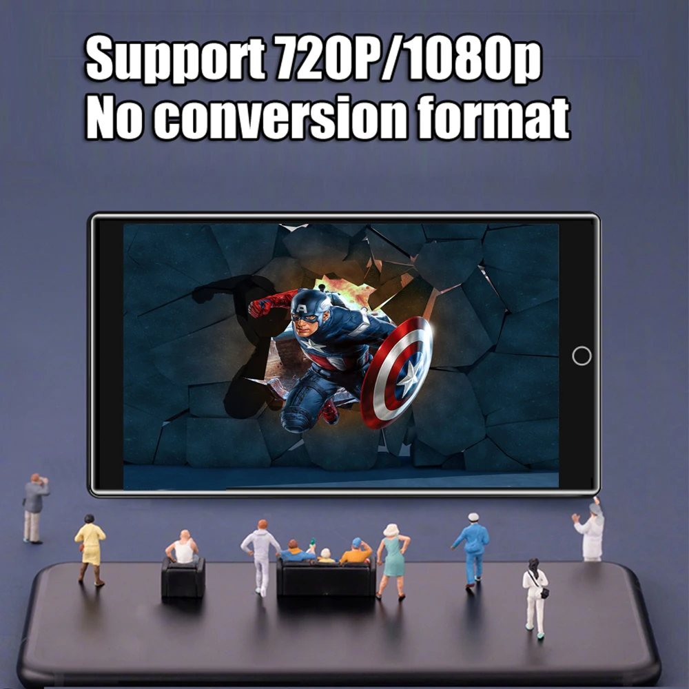 MP4-плеер с Bluetooth 5,0 HIFI полный сенсорный экран 4,0 дюймов Встроенный динамик поддержка fm-радио запись электронная книга игра видео