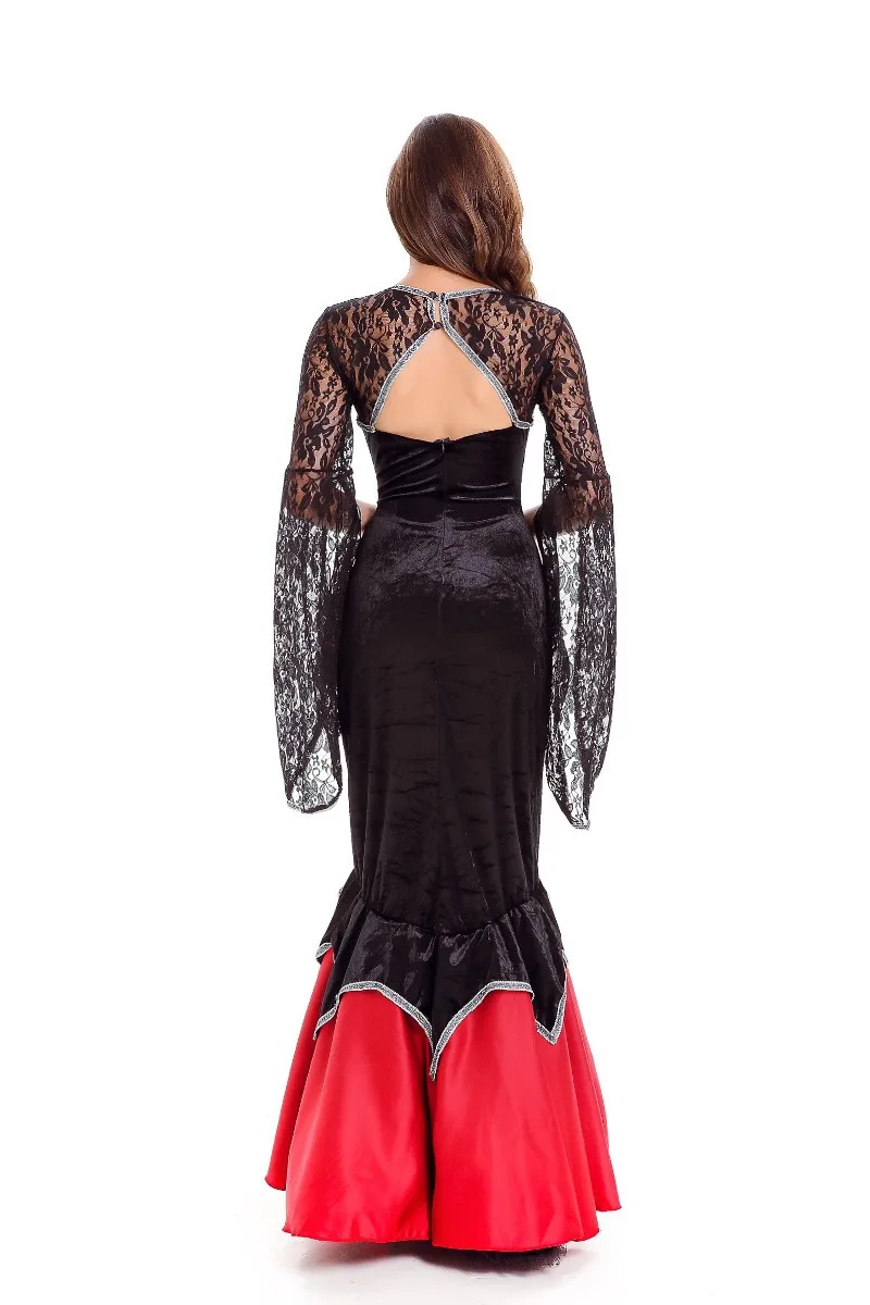 

Halloween sexy Ghost bride Costume dress For Women Death Robes Witch vampire queen Cosplay Costumes Palace Dress