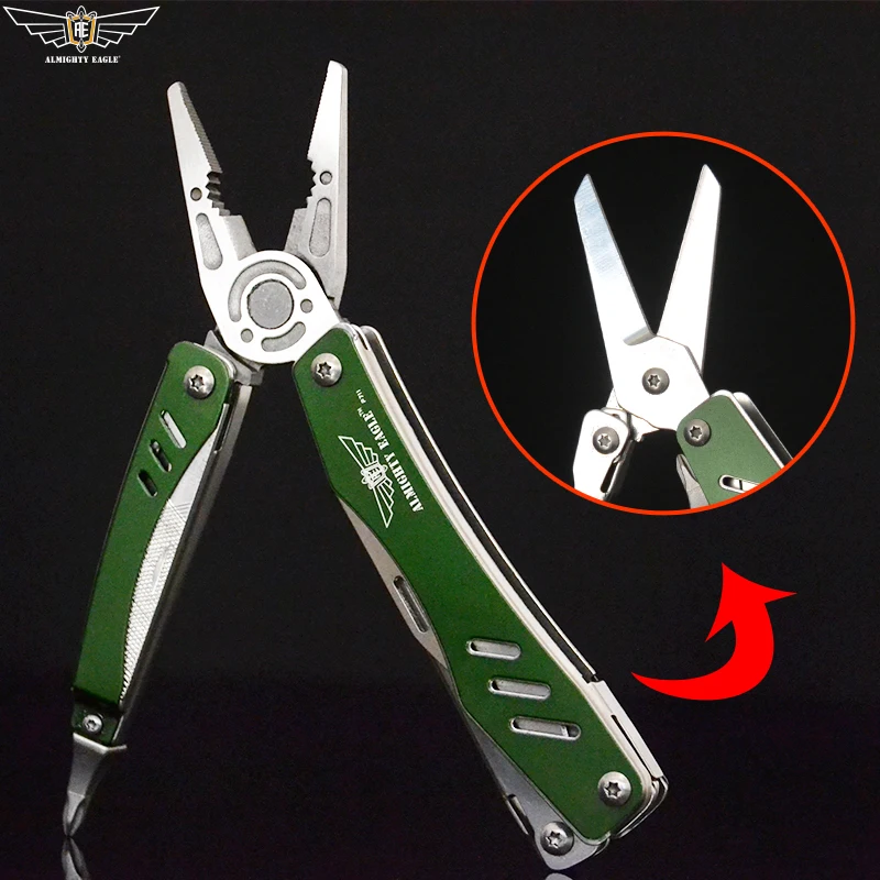 Мультитул ALMIGHTY EAGLE складные плоскогубцы с портативными ножницами ножом