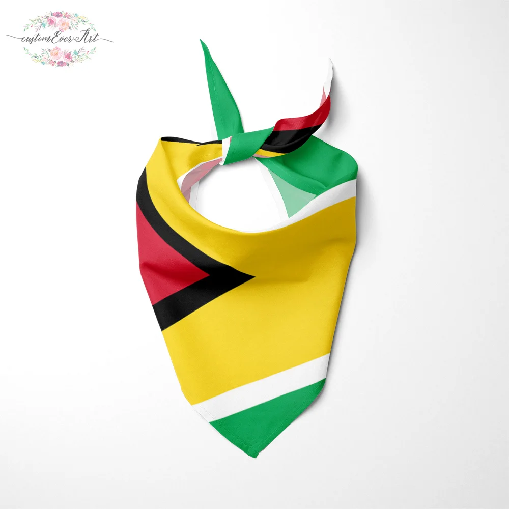 В флаг Гайаны Собака Бандана Большие Ошейники для шарф бандана животных собаки