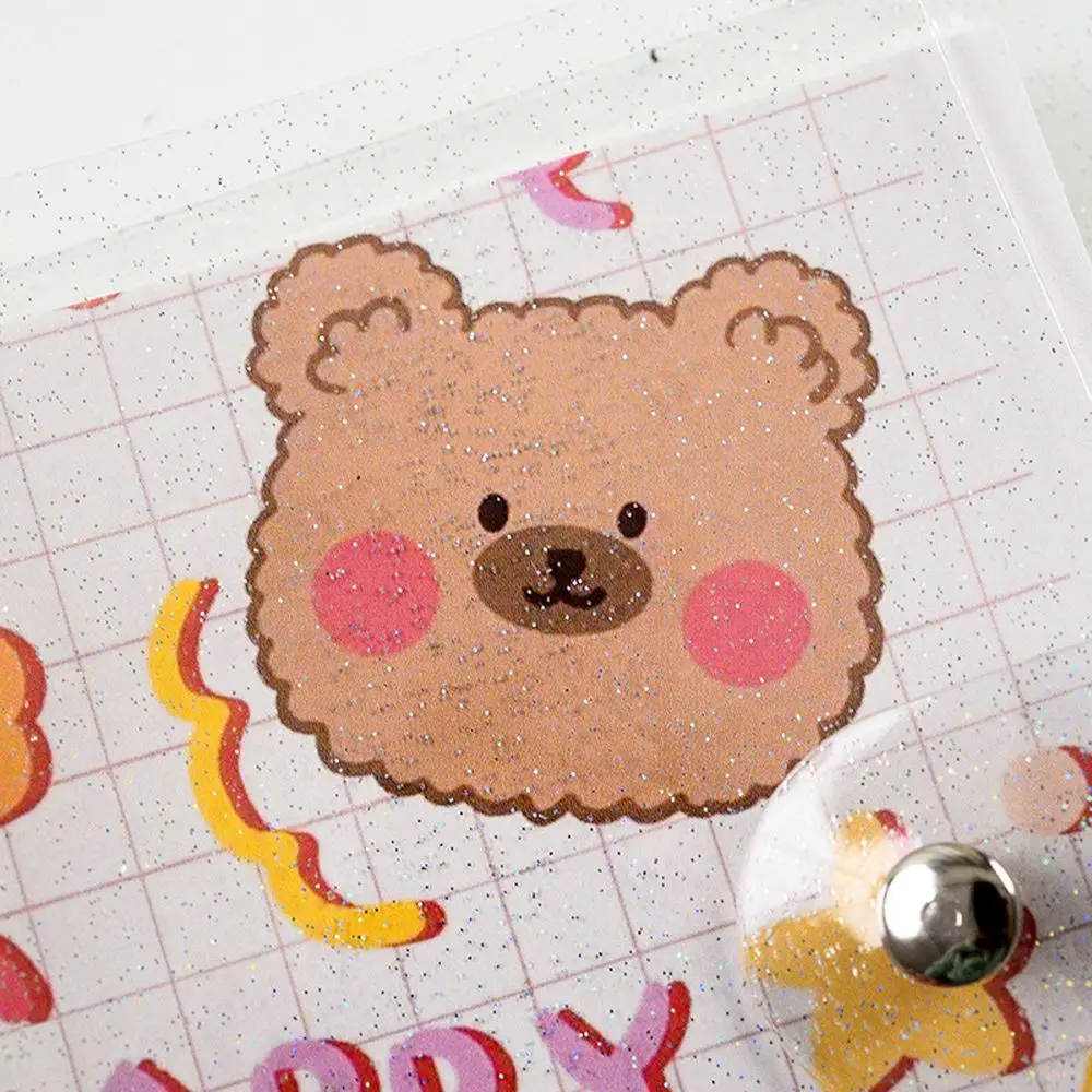 

3Inch 5inch Polaroid Photo Album Cute Bear Transparent Jewelry Small Card Collection Storage Book Mini Loose Leaf