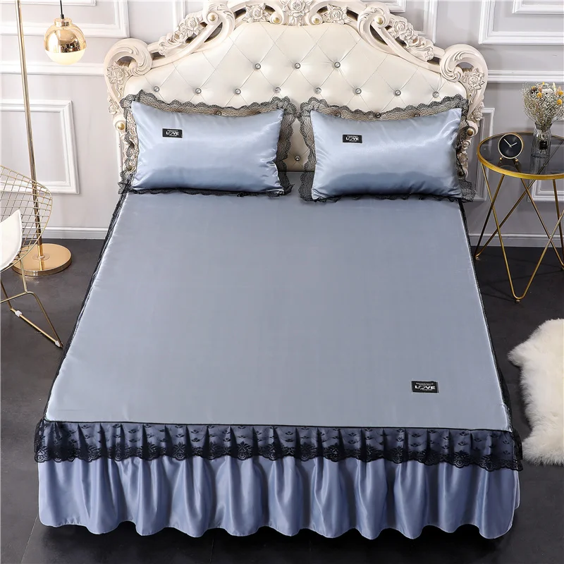 Комплект кружевной постельного белья из 2/3 предметов кружевная вискозная