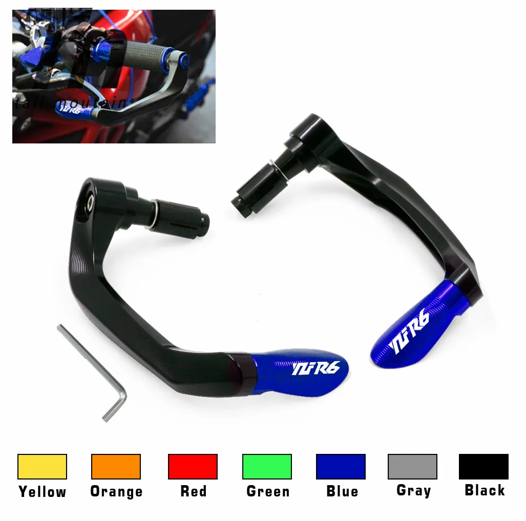 

Motorcycle 7/8''22mm CNC Universal Handlebar Grips Brake Clutch Levers Guard Protector For YAMAHA YZF-R6 YZFR6 YZF R6 All Years