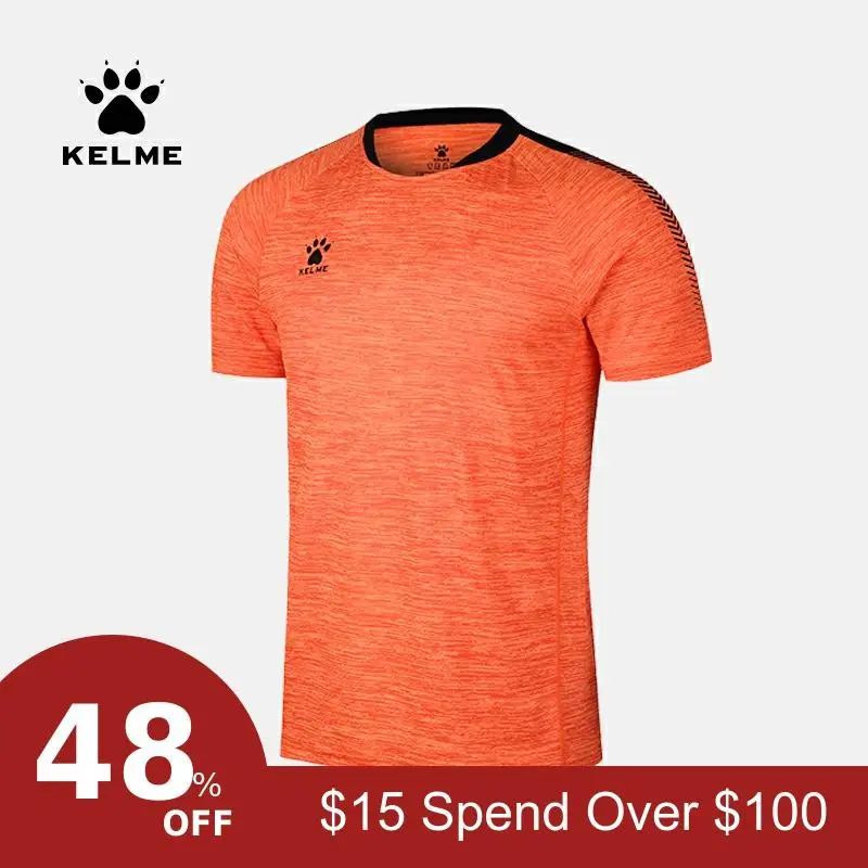 KELME Спортивная Беговая быстросохнущая Удобная дышащая футболка с коротким рукавом K15Z201A
