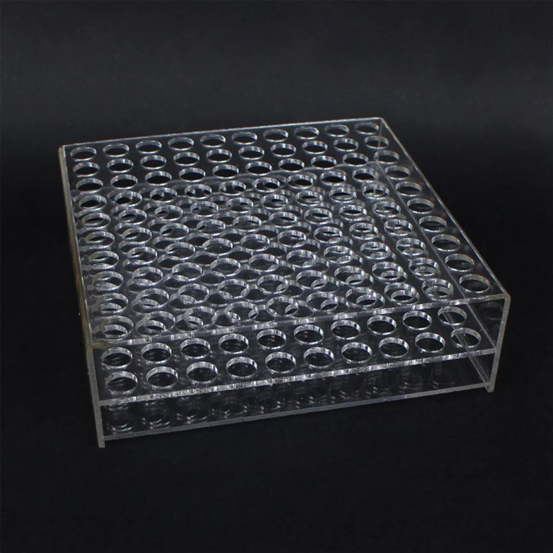 

1pcs Clear Organic glass 2ml 5ml 10ml Vacuum blood tube perspex Rack For School Lab