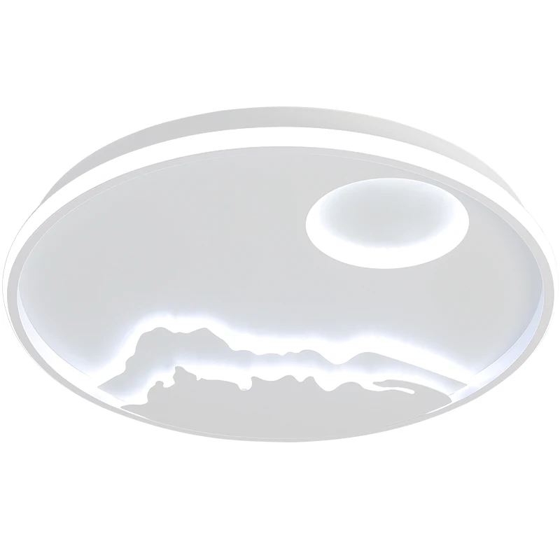 

New Arrival Round Dimmable Modern Led Ceiling Lights For Living Room Bedroom Study Room White Color RC Modern led Ceiling Lamp