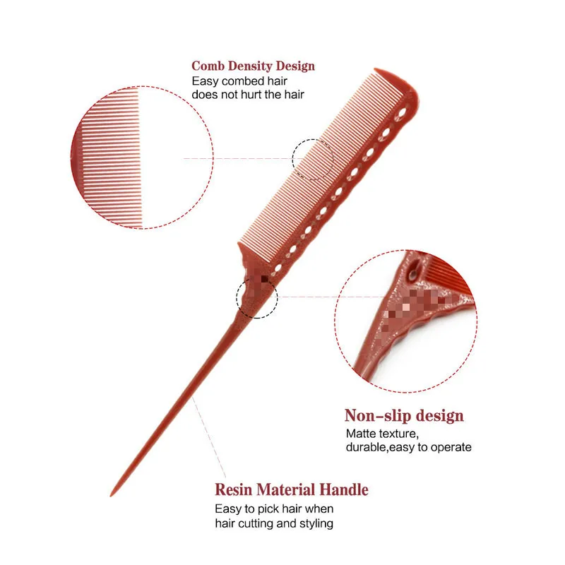 Профессиональная расческа для стрижки волос 6 шт./компл. набор антистатических