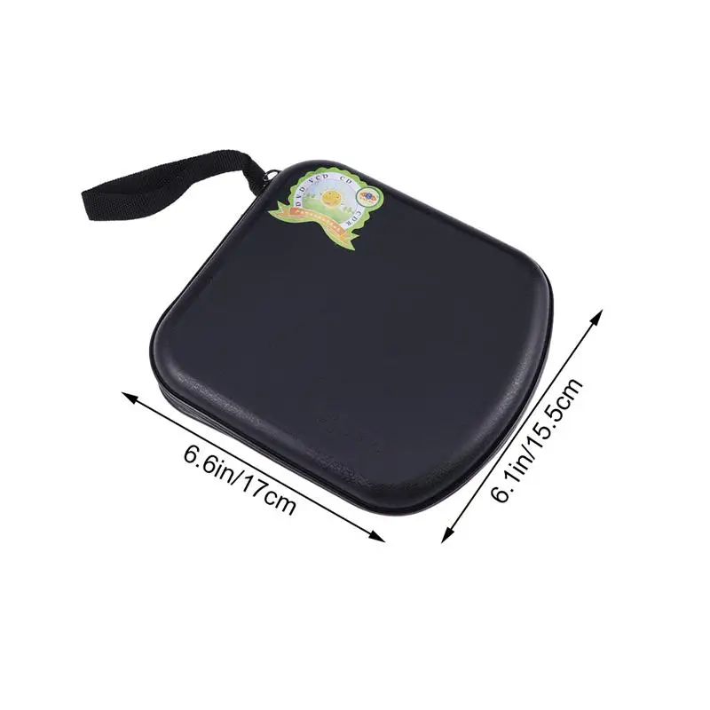 Портативный прозрачный пластиковый 40 CD DVD VCD дисковый держатель коробка для