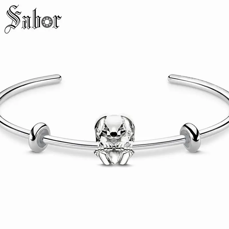 Браслет с кроличьими бусинами 2020 Модные Серебристые браслеты вечерние подарок