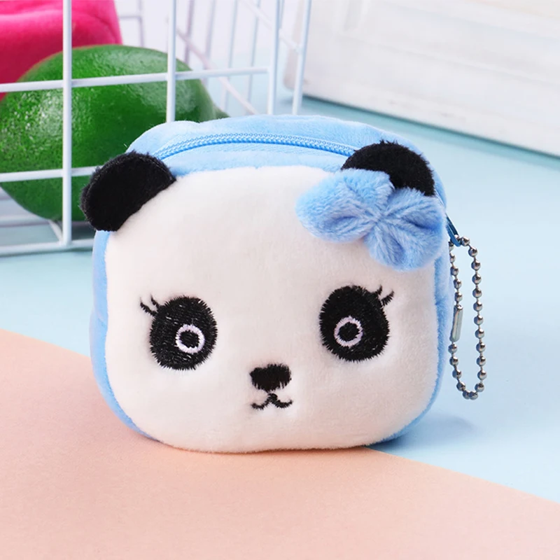 

Cartoon plush ladies coin purse cute anime coin bag key bag female children student wallet gift bag female zipper casual bag