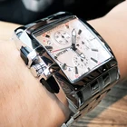 MEGIR Для мужчин большой циферблат моды Бизнес Аналоговые кварцевые наручные часы Нержавеющаясталь на спортивные часы мужской Relogio Masculino