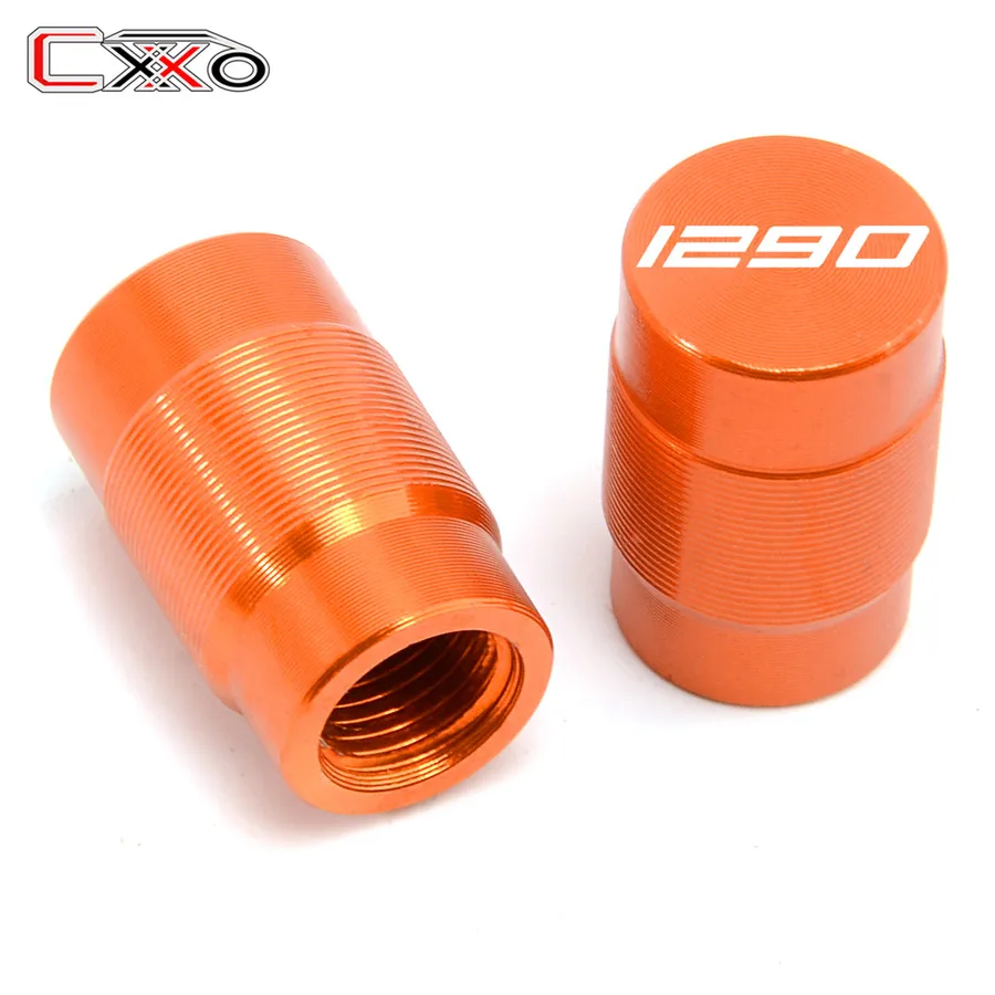 1290 logo Для KTM ADVENTURE 790 990 1050 1090 1190 1290 супер Приключения R Duke 125 200 250 390 с логотипом Алюминий вентиль шины колеса Шапки - Цвет: 1290 logo