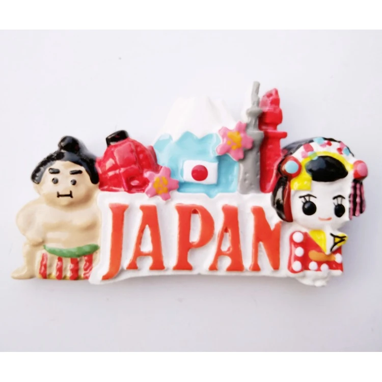 Магнитный декор для холодильника японский туристический сувенир lucky cat Tokyo Fujiyama