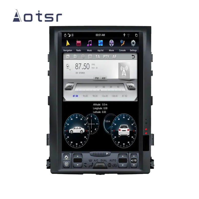 PX6 4 + 64 Tesla вертикальный Android 9 0 автомобильный dvd мультимедийный плеер для Toyota land