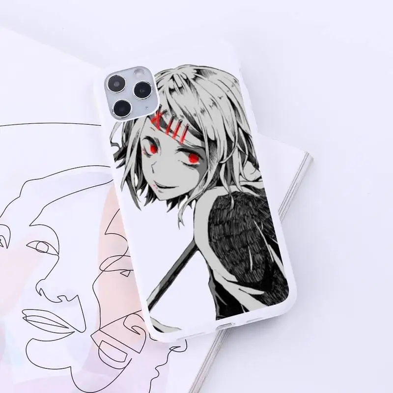 

JUUZOU SUZUYA Tokyo Ghouls anime luxury protective Phone Case Candy Color for iPhone 6 7 8 11 12 s mini pro X XS XR MAX Plus