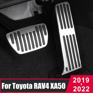 Для Toyota RAV4 RAV 4, 2019, 2020, 2021, 2022, XA50, автомобильный ускоритель, топливный тормоз, подставка для ног, педали, накладка, накладки, аксессуары для интерьера