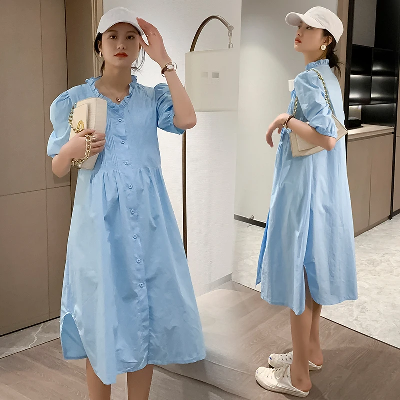 

2021 Новое поступление летнее платье для беременных Женская мода Стиль большой Размеры платья для беременных женщин; Одежда MD-02925