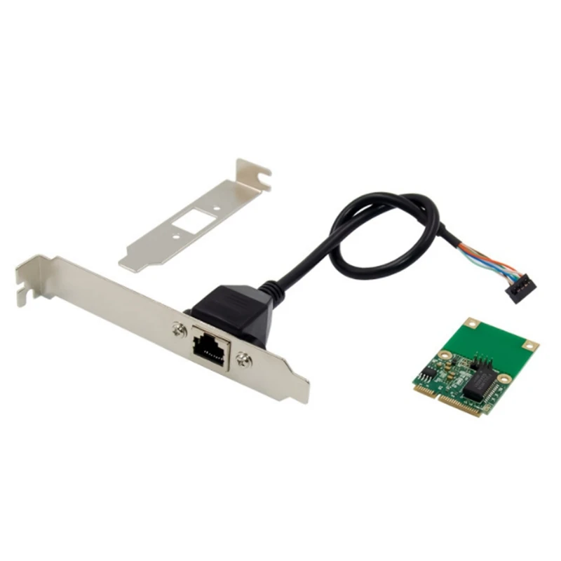 

MiniPCIe Gigabit Single Electric Port Server Network Card GbE Ethernet RJ45 Adapter Card for PC