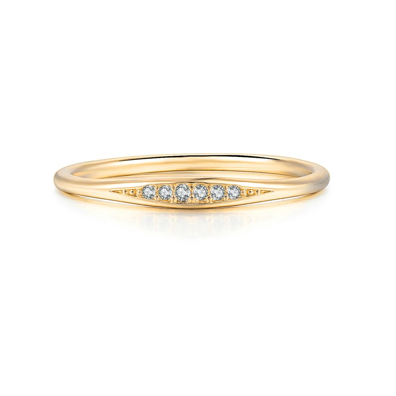 gold-color Двойные женские свадебные Микро фианиты, кольца для женщин, Нежная роза, белый и золотой цвет, модные ювелирные изделия, подарок для девушек, KBR305-M - Цвет основного камня: gold-color