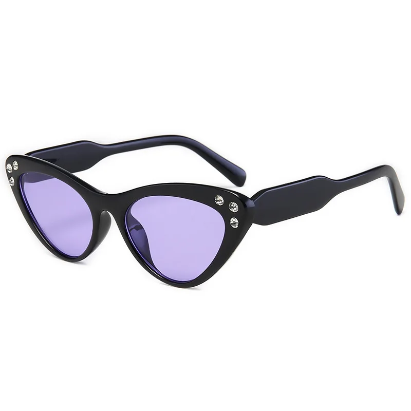 Модные Звездные Солнцезащитные очки кошачий глаз женские модные градиентные