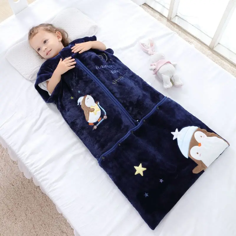 

Baby Sleeping Bag with Pillow Warm Lined Winter Long Sleeve Winter Sleeping Bag