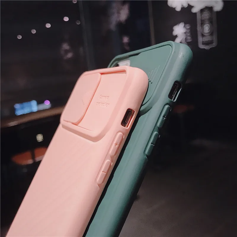 Для iPhone 11 Pro XS Max XR чехол слайд для камеры iphone 6 7 8 6s плюс пуш ап Защита объектива