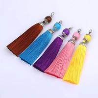 dorrenbeads 5 pcs 11cm zinc based alloy polyester tassel pendants tassel full color jewelry diy pendant charms finding 2021