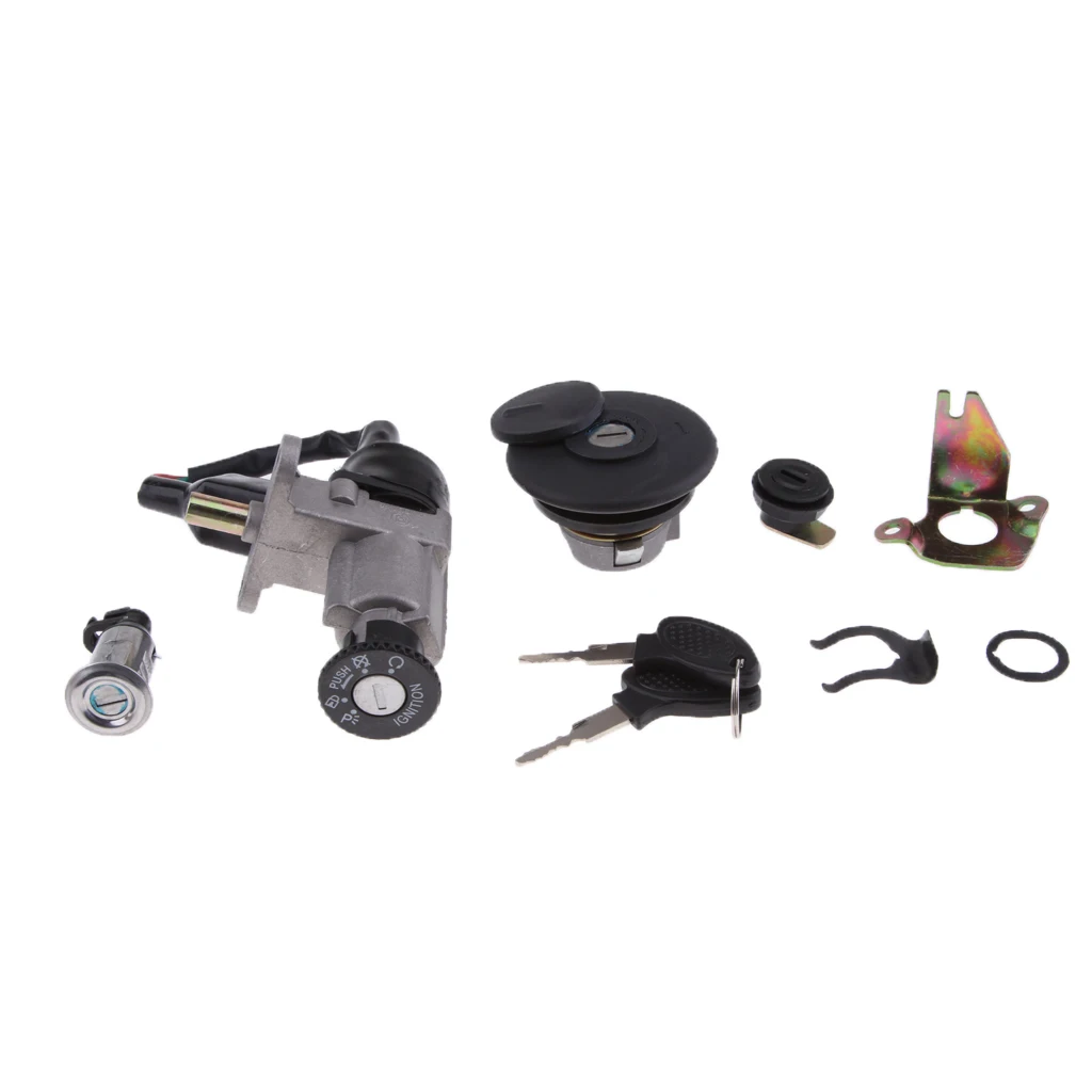 

Iron Ignition Switch Lock Key Set For Scooter B08 B09 Roketa Cayman Taotao GT5