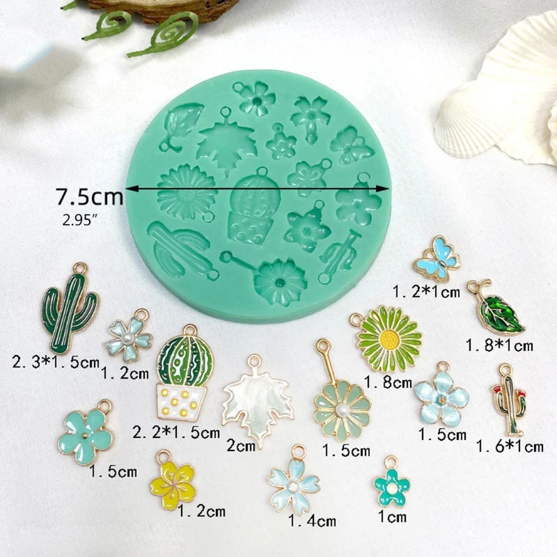 

DIY Crystal Epoxy Resin Mold Earrings Molds Necklace Pendant Silicone Mould DIY Crafts Jewelry Casting Tools