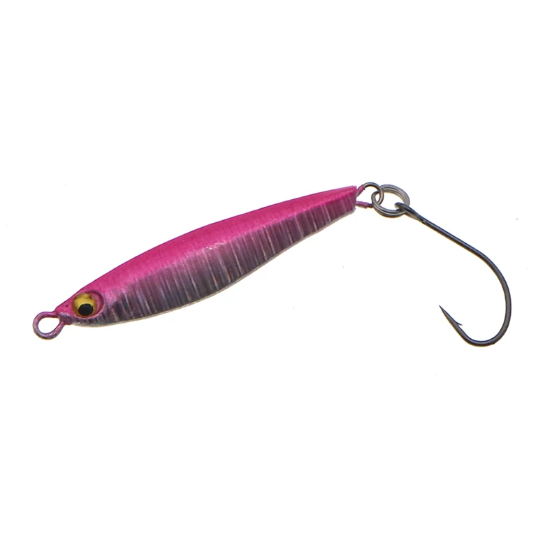 Литого металла джиг ложка 3g/6g берег литья крючковый лов ведущая рыбу морской