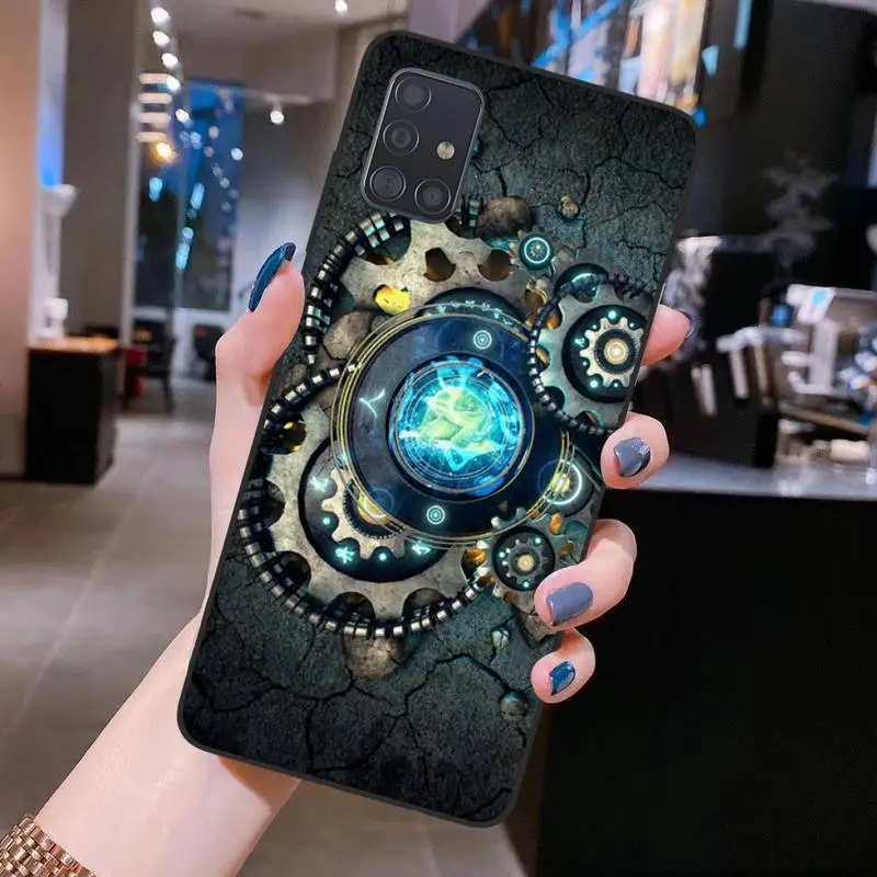 

Steampunk Gear Mechanical Luxury Phone Case for Samsung S20 plus Ultra S6 S7 edge S8 S9 plus S10 5G lite 2020