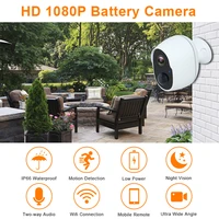 1080p wireless battery powered ip cctv camera outdoor waterproof security rechargeable wifi battery camera indoor home camera