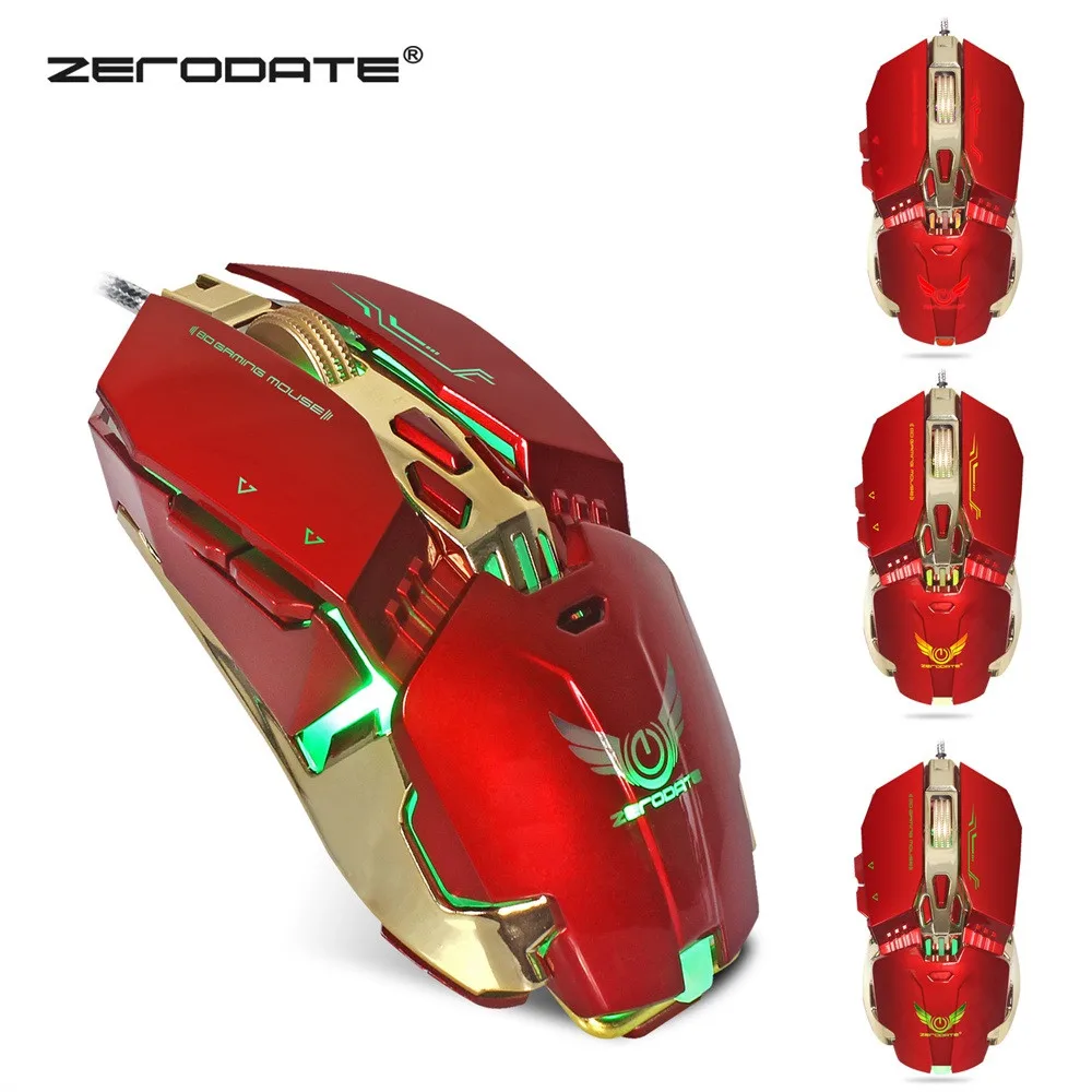 OMESHIN X800 Проводная игровая мышь с 4 Регулируемый Точек на дюйм светодиодный свет 8 кнопок профессиональный оптический светодиодный профессиональная игровая мышь