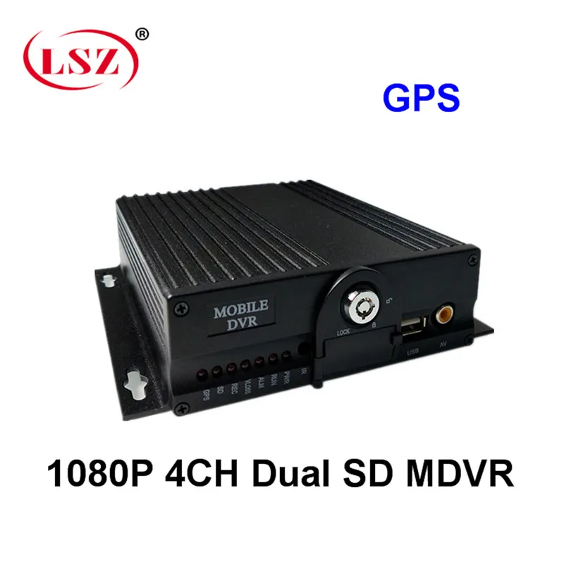 Gps 4ch mdvr двойная sd-карта монитор мастер автобус/грузовик видео рекордер ntsc/pal