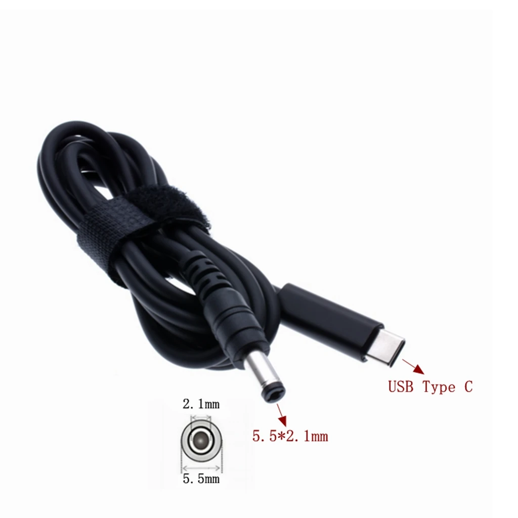 

Type-C to DC5.5*2.1MM notebook PD Portable Fast Charging Line,65W Power Charge Cable 20V 3.25A 65W 1.5m