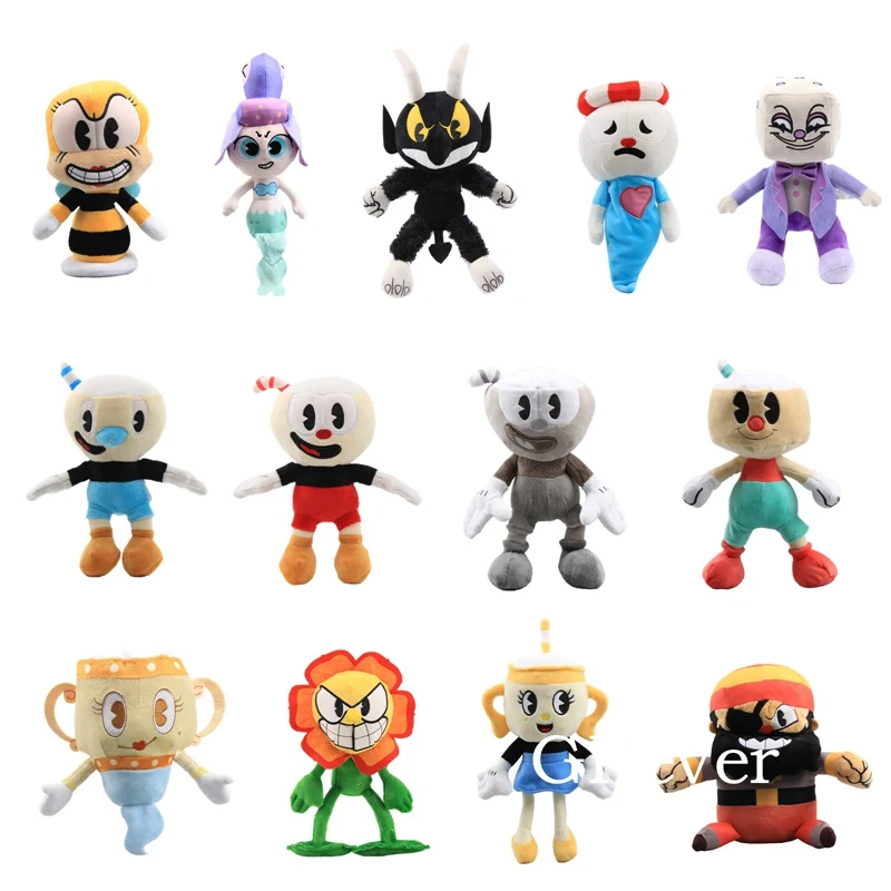 13 видов стилей игры Кубок плюшевые игрушки куклы Peluche 23 33 см Mugman г жа Причастие