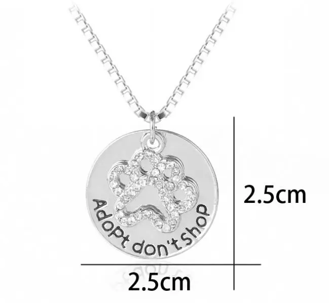 5 шт./Лот Необычное Ожерелье со стразами в виде лапы модные ювелирные украшения