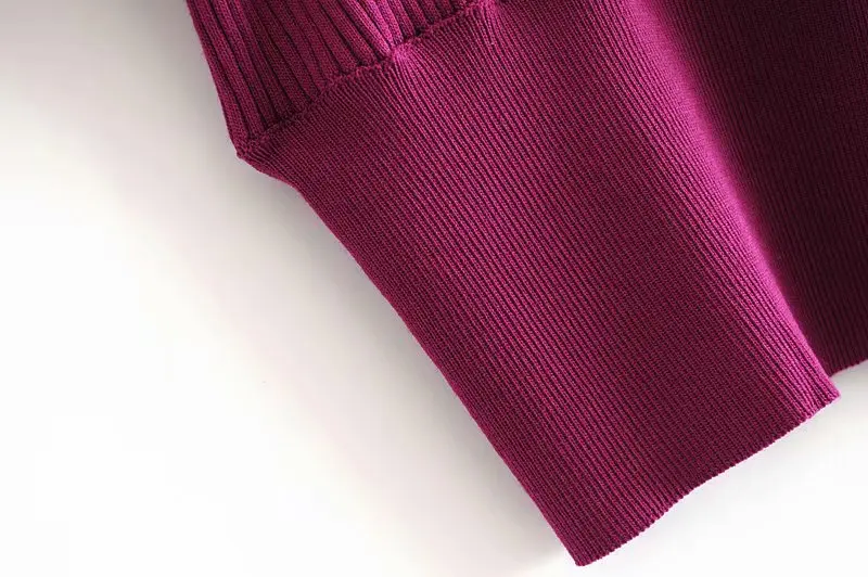 Женские элегантные трикотажные кроп-топ с длинным рукавом тонкие свитера на